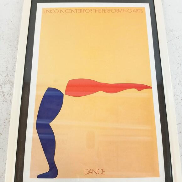 Lincoln Center Dance Poster Framed Art Print Modern Minimalist Performing Arts - Picture 3 of 5